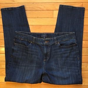 Talbots Simply Flattering 5 Pocket Jeans sz 16 Dk